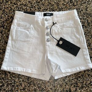 NEW Vervet White High Rise Jean Shorts